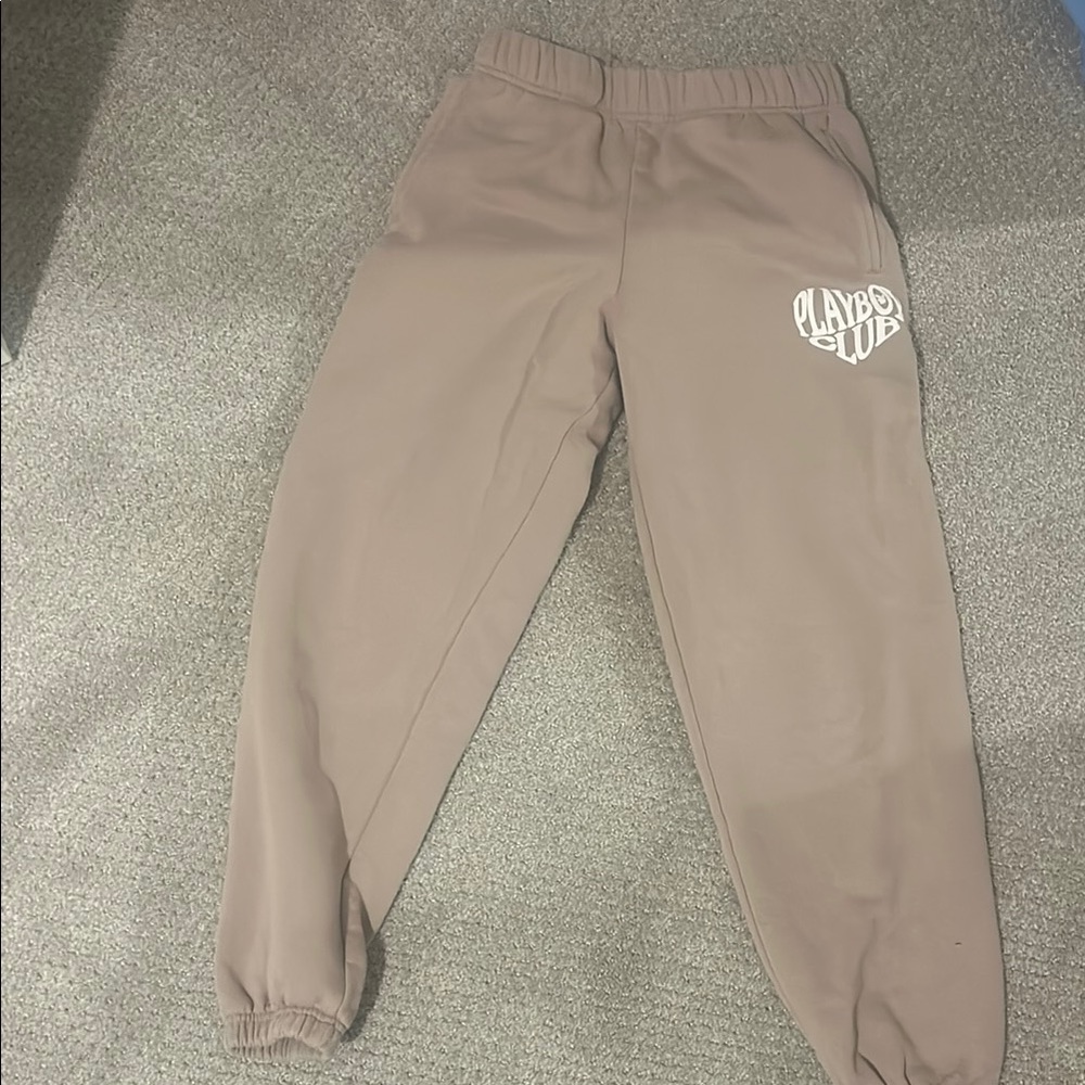 PLAYBOY Kids Tan Joggers
